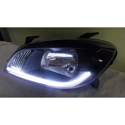 Par Fita Barra Led Neon 12v Para Farol 30cm Branca - 2