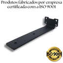 Ver imagem 3 de Oito Suportes 20cm Aço Carbono Design Invisível Mão Francesa para Prateleira de Parede Preto