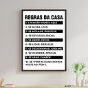 Ver imagem 1 de Quadro Decorativo Regras da Casa