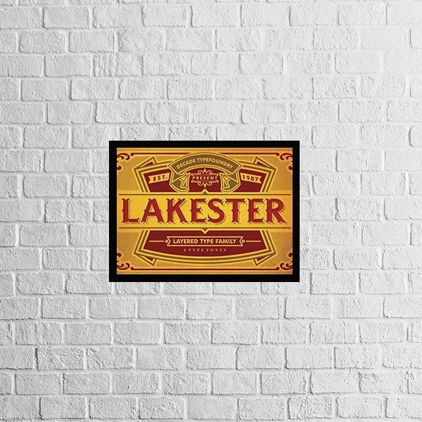 Quadro Decorativo Vintage Lakester - 1