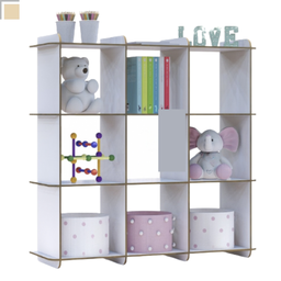 Nicho Organizador para Quarto Infantil Menino Brinquedos Mdf - 1