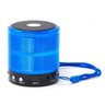Mini Caixinha Som Portátil Bluetooth Mp3 SD USB Fm Azul - 2