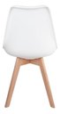 Ver imagem 4 de Kit 4 Cadeiras Saarinen Leda Polipropileno Base Wood Madeira Maciça