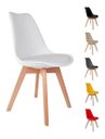 Ver imagem 6 de Kit 4 Cadeiras Saarinen Leda Polipropileno Base Wood Madeira Maciça