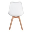 Ver imagem 4 de Kit 4 Cadeiras Saarinen Leda Polipropileno Base Wood Madeira Maciça
