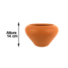 Vaso Aquário 17x14 Natural (barro/cerâmica) para Plantas - 2