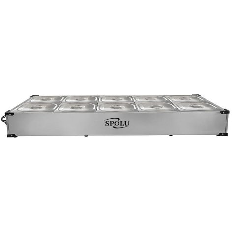 Buffet Térmico de Bancada Spolu 10 Cubas 220v Spl-512bc
