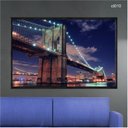 Ver imagem 2 de Quadro Decorativo - Ponte Brooklyn Nova Iorque Manhattan Ct010 Vidro com Impressão Uv - 80x60cm