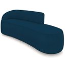 Ver imagem 2 de Sofá 4 Lugares para Sala 220cm Orgânico Wendi Boucle Azul I01 - Mpozenato
