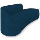 Ver imagem 6 de Sofá 4 Lugares para Sala 220cm Orgânico Wendi Boucle Azul I01 - Mpozenato