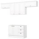 Ver imagem 1 de Cozinha Modulada 4 Pecas 280 Cm Ce757 Americana Branco Henn