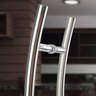 Puxador Aço Inox Polido/Cromado Para Porta Vidro Temperado Blindex (SAFIRA) curvo em s - 1 M ENTRE F - 2