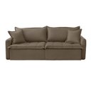 Ver imagem 6 de Sofá Cama Veludo em Madeira Eucalipto 280cm Braço 20cm Arizona Meu Sofá Online