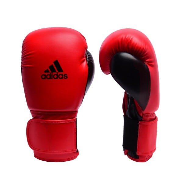 Luva de Boxe Muay Thai adidas Power Colors Vermelho/Preto - 14 Oz - 2