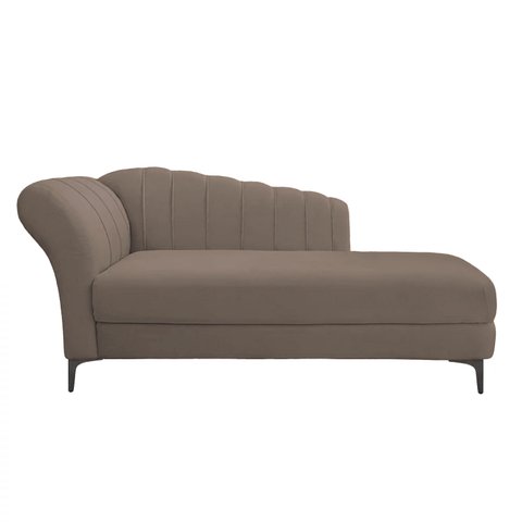 Divã Dani 1,40m Suede Capuccino - Dominic Decor