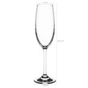 Ver imagem 3 de Taça de Champanhe 220ml Taça Espumante Cristal Copo Champanhe Titânio Sense