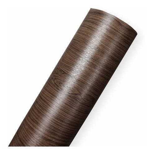 Papel De Parede Textura Lavável 45cmx10m - Yupitoys - madeira tabaco