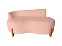 Ver imagem 2 de Namoradeira Sofá 02 Lugares Feijão Lounge Orgânica Boucle Rose