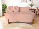 Ver imagem 1 de Namoradeira Sofá 02 Lugares Feijão Lounge Orgânica Boucle Rose