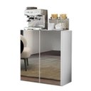 Ver imagem 3 de Aparador Cantinho do Café com Espelho 2 Portas Multimóveis Branco