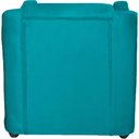 Ver imagem 3 de Kit 3 Poltronas Mila Pé de Plástico Cromado - Azul-turquesa Suede