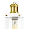 Lustre Pendente Duplo Château Cilindrico Vidro Branco Gold - 3