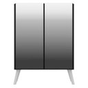 Ver imagem 7 de Aparador Cantinho do Café com Espelho e Pés Retrô 2 Portas Multimóveis