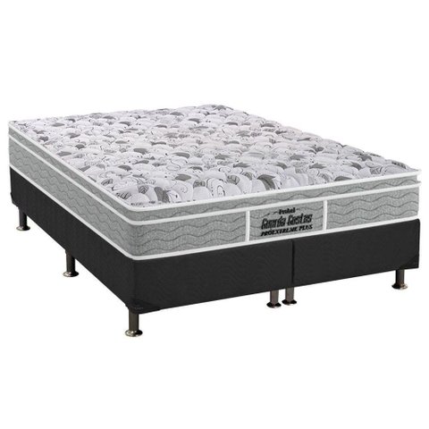 Cama Box King: Colchão Anatômico Probel D45/ep Guarda Costas Próextreme Plus + Base Crc Suede