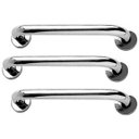 Ver imagem 1 de Alça de Apoio 30cm Kit 3 Unidades Barra Aço Inox Idoso Cadeirante Acessibilidade Banheiro Box Casa C