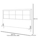 Ver imagem 2 de Cabeceira Maia 195 King Courino Marrom Aradecor