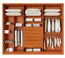 Ver imagem 4 de Guarda Roupa Casal 100% MDF 6 Portas 6 Gavetas 278cm Anápolis Cinamomo - Valverde