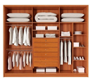 Ver imagem 3 de Guarda Roupa Casal 100% MDF 6 Portas 6 Gavetas 278cm Anápolis Cinamomo - Valverde