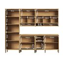 Ver imagem 5 de Cozinha Completa Modulada 100% MDF 5 Peças 11 Portas 4 Gavetas e Vidro 274cm Vicenza Espresso Móveis Cinza/Amêndoa/Chumbo