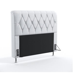 Cabeceira Sirius 160 Queen Courino Branco Aradecor