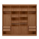 Ver imagem 4 de Guarda Roupa Roupeiro Casal Espelhos 8 Portas 4 Gavetas Master New 8.4 Jatoba Santos Andirá
