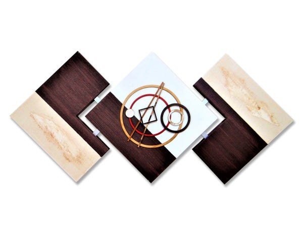 Quadro Decorativo Para Mesa de Jantar Modelo Una Abstrato - 1