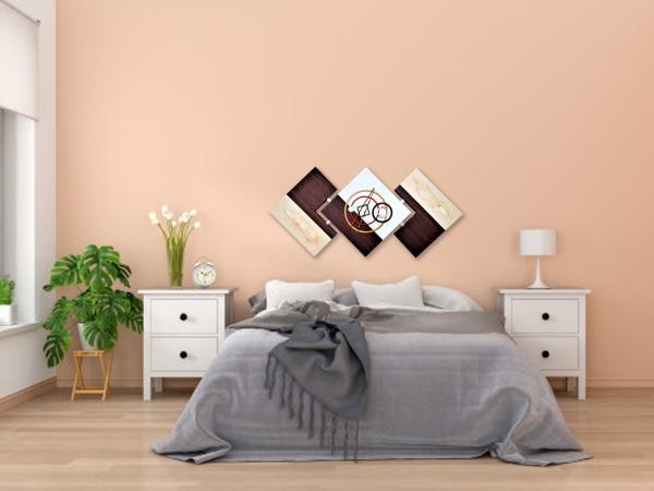 Quadro Decorativo Para Mesa de Jantar Modelo Una Abstrato - 4