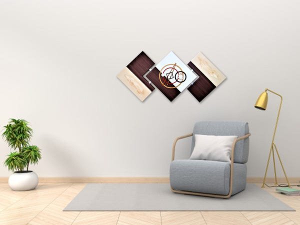 Quadro Decorativo Para Mesa de Jantar Modelo Una Abstrato - 3
