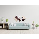 Ver imagem 1 de Quadro Decorativo Grande Para Sala de Estar Una Abstrato