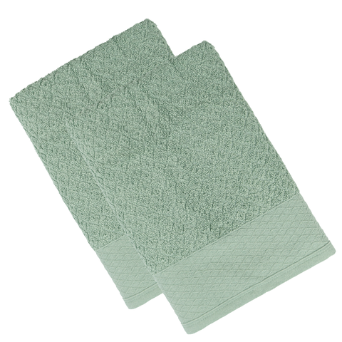 Kit 2 Toalha de Banho Capri Atlântica 100% Algodão Banhão 75x1,50 Cor:verde Sutil