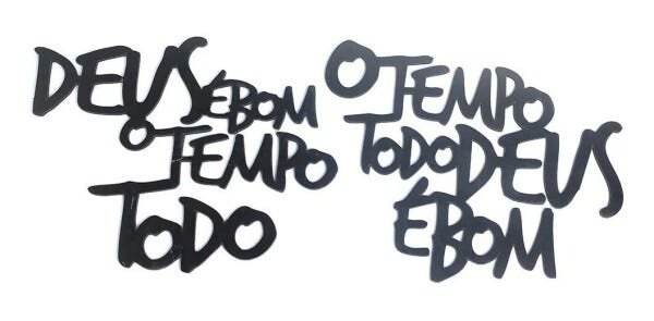 2 Quadros Deus É Bom O Tempo Todo E O Tempo Todo Deus É Bom - 1