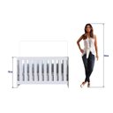 Ver imagem 2 de Berço Infantil Bebê Aconchego 3 Regulagens de Altura Elegante Branco - Completa Móveis