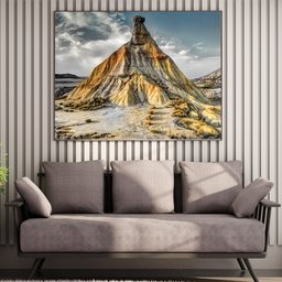 Quadro Decorativo Com Moldura Preto Deserto de Tudela S02 70x100 - Lyam Decor - 2
