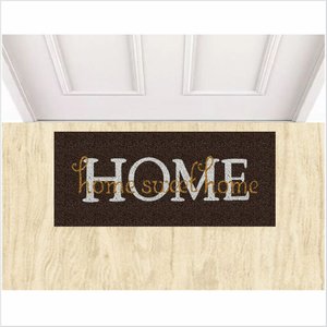 TAPETE CAPACHO HOME SWET HOME MARRON