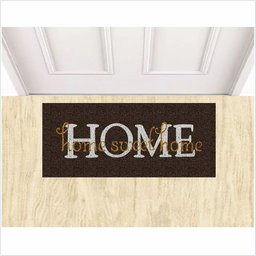 TAPETE CAPACHO HOME SWET HOME MARRON - 1 TAPETE CAPACHO HOME SWET HOME MARRON - 1