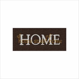 TAPETE CAPACHO HOME SWET HOME MARRON - 2 TAPETE CAPACHO HOME SWET HOME MARRON - 2