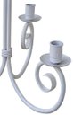 Ver imagem 4 de Lustre Branco Provençal em Metal Claro para Sala de Jantar Moderna