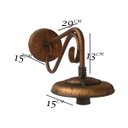 Ver imagem 2 de Arandela Rustica De Parede Para Iluminação Residencial - Verniz