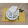 Lugar Americano Mesa Posta Decoração Impermeável Hemera Cor:Amarelo - 1