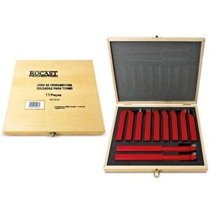 Jogo Ferramentas Soldadas Metal Duro - 16 X 16 - 11 Peças - Rocast
